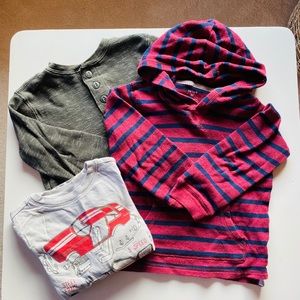 Bundle of 5T long sleeve shirts